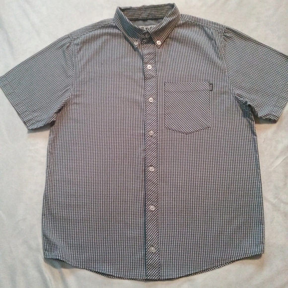 DRAVUS Heading Nowhere Men's Short Sleeve Button Up Dress Shirt - Picture 2 of 9